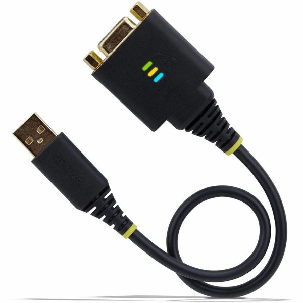 StarTech.com 1ft/30cm USB to Null Modem Serial Adapter Cable, COM Retention, FTDI, RS232, Changeable DB9 Nuts/Screws, Windows/macOS/Linux - Image 7