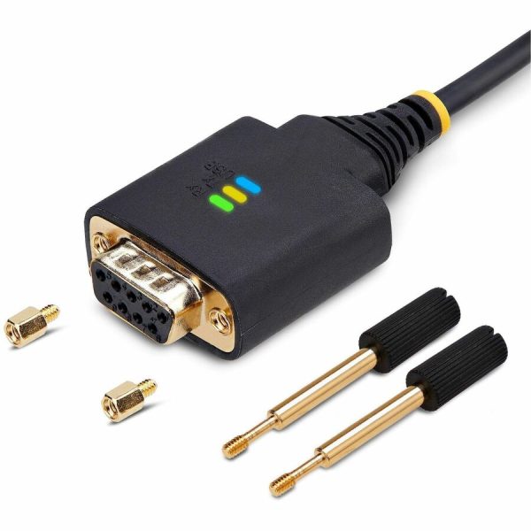 StarTech.com 1ft/30cm USB to Null Modem Serial Adapter Cable, COM Retention, FTDI, RS232, Changeable DB9 Nuts/Screws, Windows/macOS/Linux - Image 8