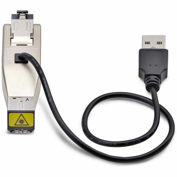 StarTech.com Gigabit Fiber to RJ45 Ethernet Media Converter Dongle, USB Powered, SMF/MMF, Single/Multimode Optical Fiber, Metal Housing - Image 4