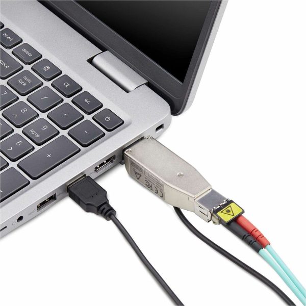 StarTech.com Gigabit Fiber to RJ45 Ethernet Media Converter Dongle, USB Powered, SMF/MMF, Single/Multimode Optical Fiber, Metal Housing - Image 6