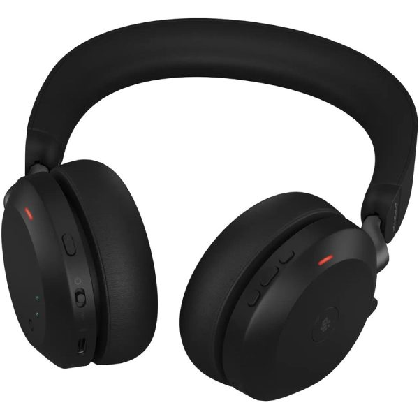 Jabra Evolve2 75 Wireless On-ear Stereo Headset - USB-A - For MS Teams - Black - Binaural - Ear-cup - 3000 cm - Bluetooth - 20 Hz to 20 kHz - MEMS Technology Microphone - Noise Cancelling - Image 12