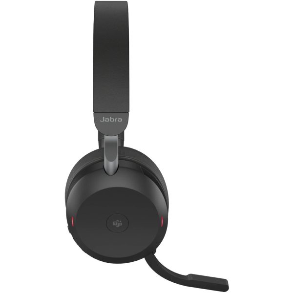 Jabra Evolve2 75 Wireless On-ear Stereo Headset - USB-A - For MS Teams - Black - Binaural - Ear-cup - 3000 cm - Bluetooth - 20 Hz to 20 kHz - MEMS Technology Microphone - Noise Cancelling - Image 13