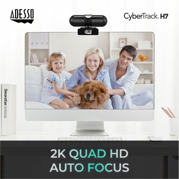 Adesso CyberTrack CyberTrack H7 Webcam - 4 Megapixel - 30 fps - USB 2.0 - TAA Compliant - Image 3