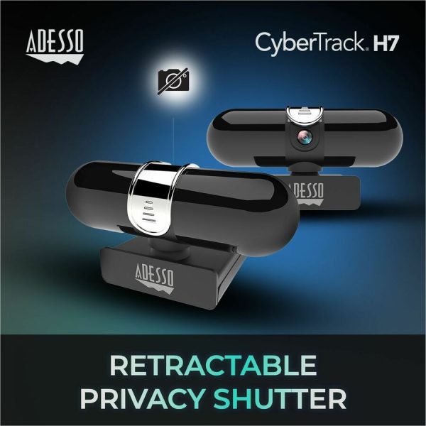 Adesso CyberTrack CyberTrack H7 Webcam - 4 Megapixel - 30 fps - USB 2.0 - TAA Compliant - Image 5