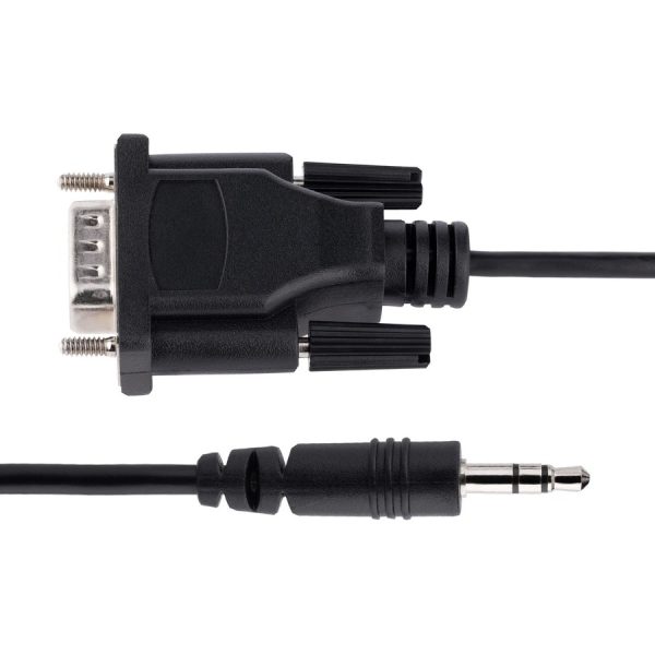 StarTech.com 3ft (1m) DB9 to 3.5mm Serial Cable for Serial Device Configuration, RS232 DB9 Male to 3.5mm for Calibrating via Audio Jack - Image 3