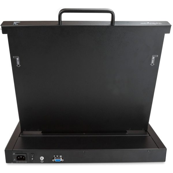 StarTech.com Rackmount KVM Console - 1U 17" LCD Monitor Single Port VGA KVM Server Rack Drawer includes Cables & Hardware - USB Support - Image 4