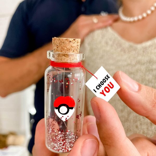 Cute Anniversary Present For Girlfriend or Boyfriend Unique Game Inspired Romantic Bottle Anniversary Love Wish Jar (No Box I Choose You) - Image 2
