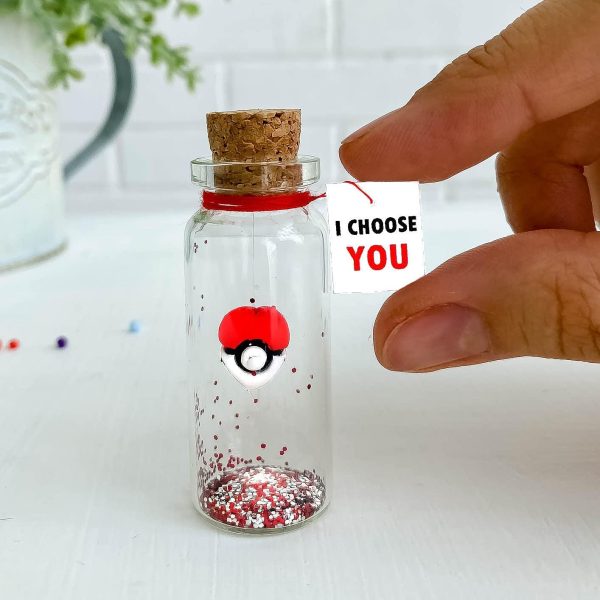 Cute Anniversary Present For Girlfriend or Boyfriend Unique Game Inspired Romantic Bottle Anniversary Love Wish Jar (No Box I Choose You) - Image 5
