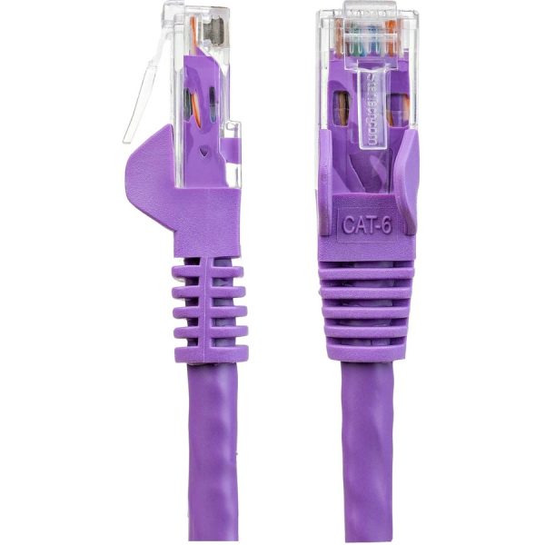StarTech.com 6ft CAT6 Ethernet Cable - Purple Snagless Gigabit - 100W PoE UTP 650MHz Category 6 Patch Cord UL Certified Wiring/TIA - Image 2