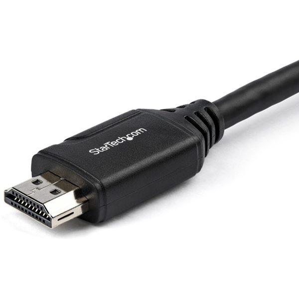 StarTech.com 6"/15cm HDMI Port Saver Cable, 4K 60Hz High Speed HDMI 2.0 Extension Cable with Ethernet, HDMI Male to Female Extension Cord - Image 2