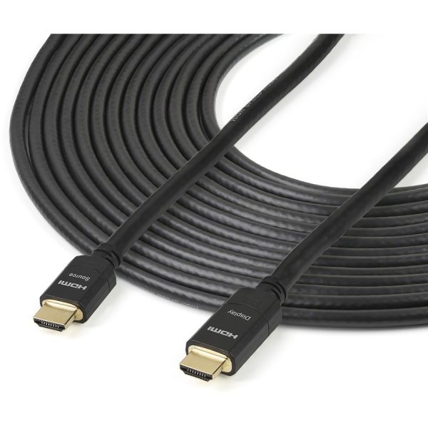 StarTech.com 66ft (20m) Active HDMI Cable, 4K 30Hz UHD High Speed HDMI 1.4 Cable with Ethernet, CL2 Rated HDMI Cord for In-Wall Install - Image 2