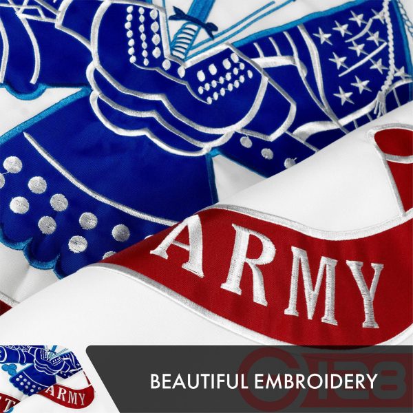 US Army Flag | 3x5 Ft, 2-Pack, Double-sided, Embroidered Polyester By G128 - Image 4
