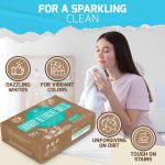 Laundry Sheets Ocean Breeze 100 Loads   Zero Waste Plastic Free Natural Soap Detergent   Travel Size Essentials for Washing Clothes