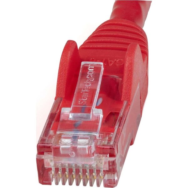 StarTech.com 10ft CAT6 Ethernet Cable - Red Snagless Gigabit - 100W PoE UTP 650MHz Category 6 Patch Cord UL Certified Wiring/TIA - Image 3