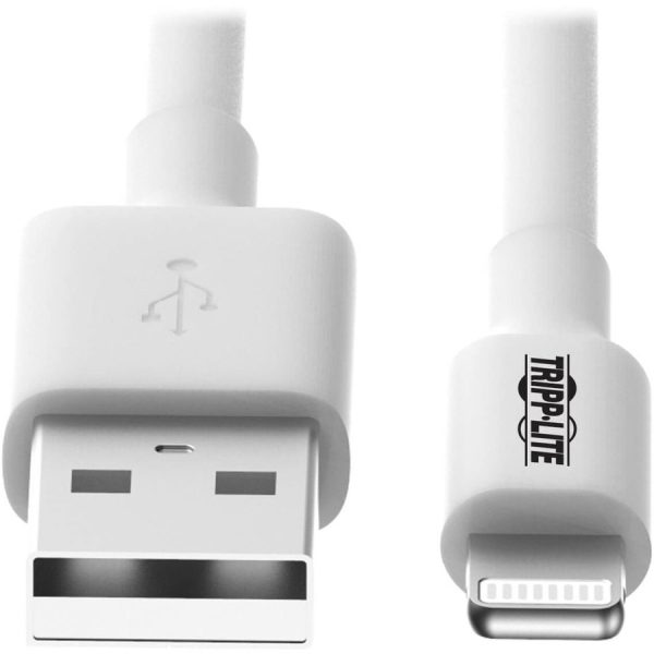 Eaton Tripp Lite Series USB-A to Lightning Sync/Charge Cable (M/M) - MFi Certified, White, 3 ft. (0.9 m) - Image 3