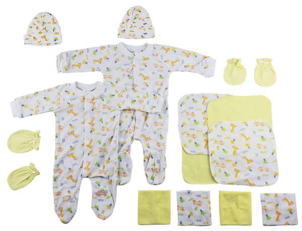Sleep-n-plays, Caps, Mittens And Washcloths - 14 Pc Set Cs_0037