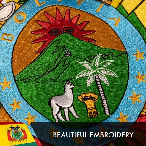 Bolivia Bolivian Flag 3x5 Ft 5-Pack Double-sided Embroidered Polyester By G128 - Image 4