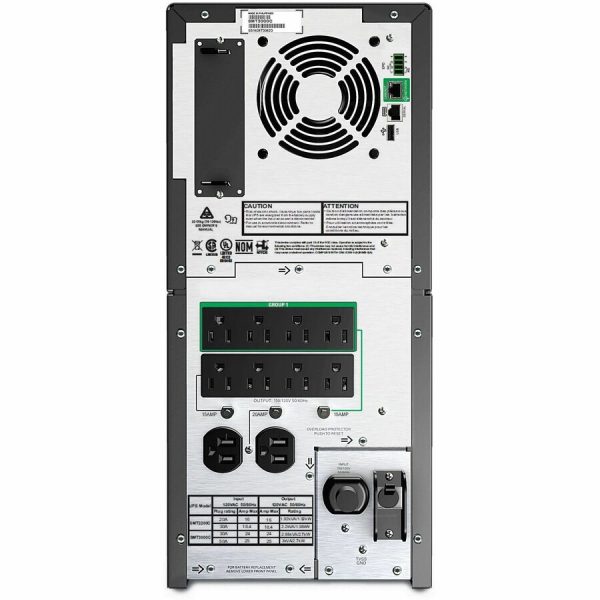 APC Smart-UPS, Line Interactive, 3kVA, Tower, 120V, 8 NEMA 5-15R+2 NEMA 5-20R outlets, SmartConnect Port+SmartSlot, AVR, LCD - Image 2