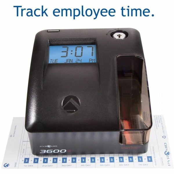 Pyramid Time Systems 3600SS Time Clock and Document Stamp - Image 7
