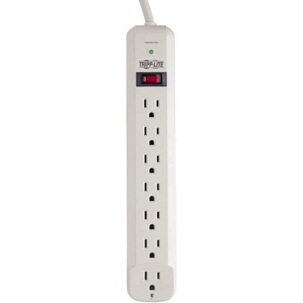 Eaton Tripp Lite Series Protect It! 7-Outlet Surge Protector, 12 ft. Cord, 1080 Joules, Diagnostic LED, Light Gray Housing - Image 3