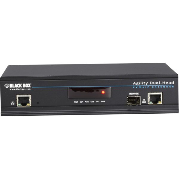 Black Box Agility KVM-Over-IP Matrix, Dual-Head DVI-D, USB 2.0, KVM Receiver - Image 2