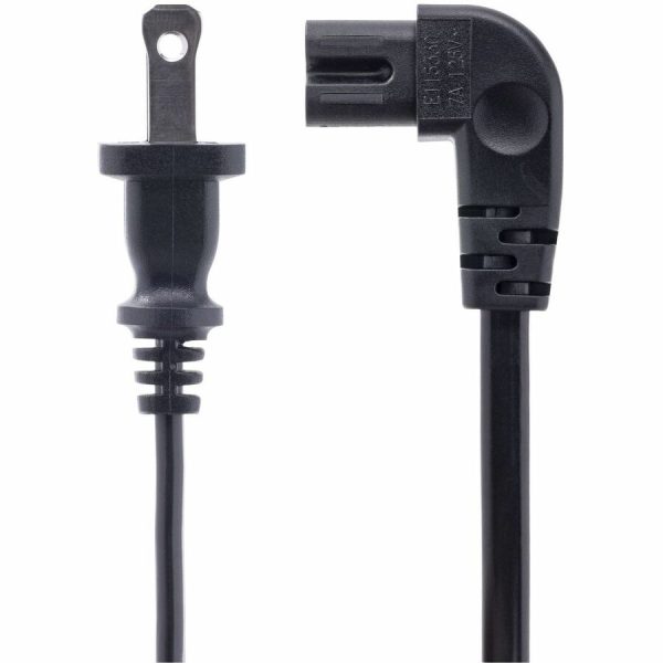 StarTech.com 6ft (1.8m) Laptop Power Cord, NEMA 1-15P to Right Angle C7, 7A 125V, 18AWG, Replacement Laptop Charger Cable, UL Listed - Image 2