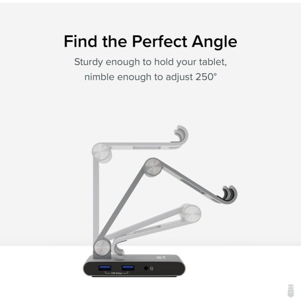 Plugable 8-in-1 USB C Docking Station for iPad with Stand, 100W Pass-through Charging USB-C Hub - Image 7