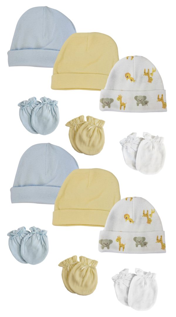 Baby Boys Caps And Mittens (pack Of 12) Nc_0377