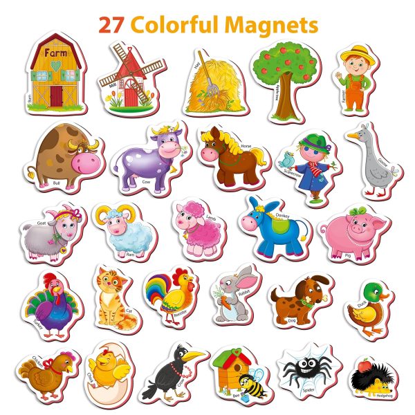 27 Foam Fridge Magnets for Toddlers 1 3   Large Toddler Magnets – Fridge Magnets for Kids   Refrigerator Magnets for Kids – Baby Magnets   Animal Magnets for Kids on Fridge - Image 2