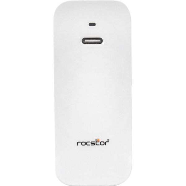 Rocstor 140W Smart USB-C™ Power Adapter AC Charger. Compatible with Apple® MacBook®, MacBook Air®, MacBook Pro® with Thunderbolt 3/4 (87W & 96W), MacBook Pro® 13" (61 & 67W), MacBook Pro® 14" 2021 and higher, MacBook Pro® 16" 2019, 2021 and higher. Chromebook®, Microsoft® Surface®, HP®, Lenovo® & Dell® Tablet & Laptop. Compatible with any USB-C-enabled Laptop device up to 140W - UL & FCC/CE Certified - GaN technology - White - Image 4
