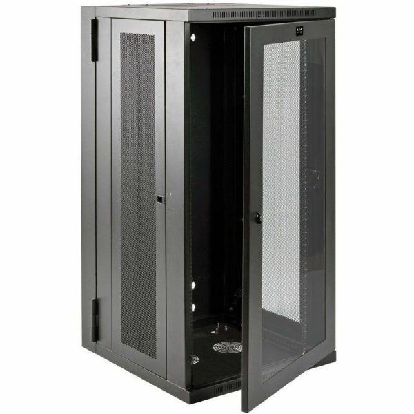 Eaton Tripp Lite Series SmartRack 26U UPS-Depth Wall-Mount Half-Height Rack Enclosure, Clear Acrylic Window, Hinged Back - Image 2