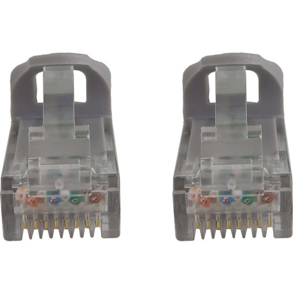 Eaton Tripp Lite Series Cat6a 10G Snagless Molded UTP Ethernet Cable (RJ45 M/M), PoE, Gray, 7 ft. (2.1 m) - Image 3