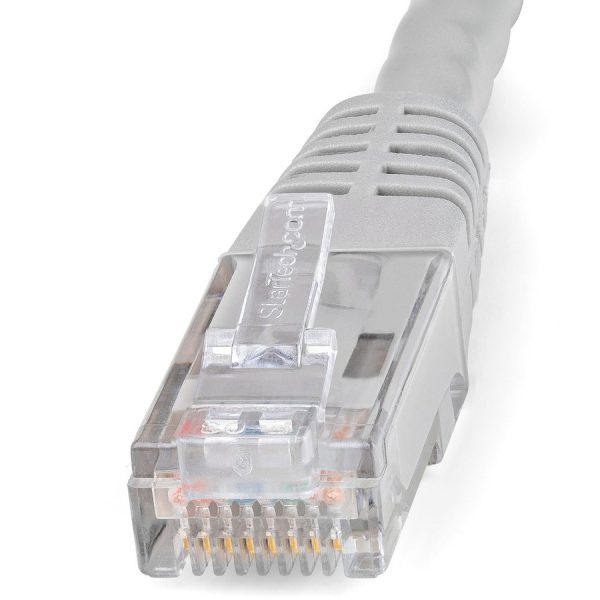 StarTech.com 35ft CAT6 Ethernet Cable - Gray Molded Gigabit - 100W PoE UTP 650MHz - Category 6 Patch Cord UL Certified Wiring/TIA - Image 2