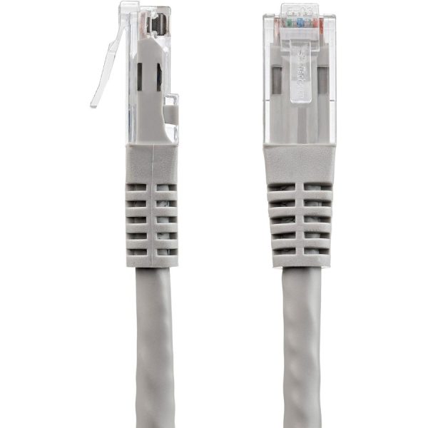 StarTech.com 35ft CAT6 Ethernet Cable - Gray Molded Gigabit - 100W PoE UTP 650MHz - Category 6 Patch Cord UL Certified Wiring/TIA - Image 3