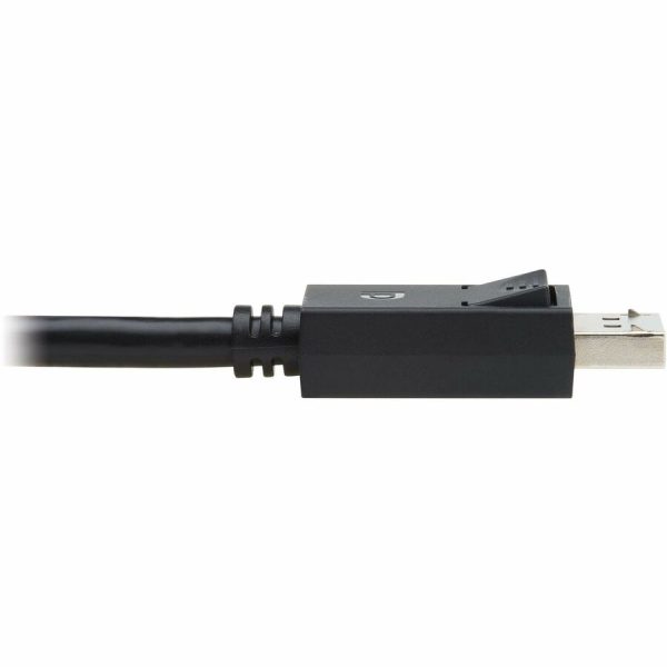 Eaton Tripp Lite Series DisplayPort 2.1 Cable with Latching Connectors (M/M), 8K 60 Hz, 40 Gbps, HDR, HBR3, MST, 4:4:4, HDCP 2.2, Black, 3 ft. (0.9 m) - Image 6