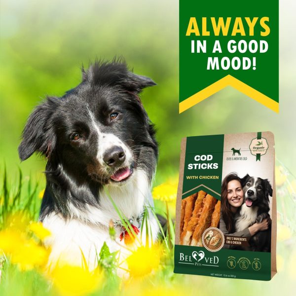 Cod Sticks Dog Treats Chicken Wrapped   All Natural Rawhide   Free & Grain Free Long Lasting Chews for Large & Small Dogs   Organic Dried Pet Snacks   Support Healthy Teeth & Skin Coat - Image 7