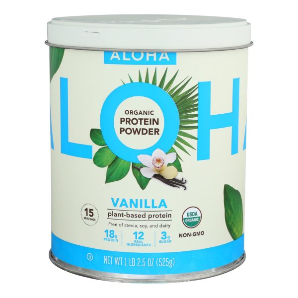 Aloha Inc - Plant-Based Protein Powder - Vanilla - 1 lb. - Image 3