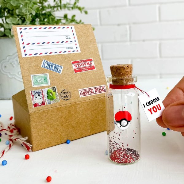 Cute Anniversary Present For Girlfriend or Boyfriend Unique Game Inspired Romantic Bottle Anniversary Love Wish Jar (Craft Box I Choose You) - Image 2