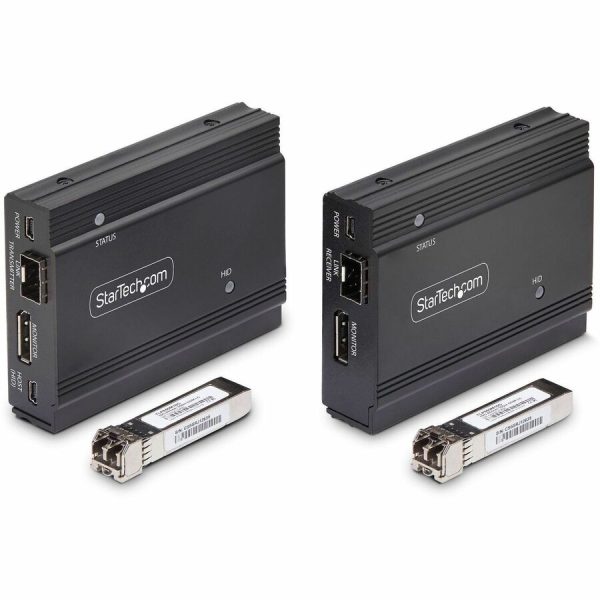 StarTech.com DisplayPort KVM Extender over Fiber Optic, 4K 60Hz, Console Extender Kit, Up to 984ft/300m (Multi-mode), 2x 10G SFP+ Modules - Image 4