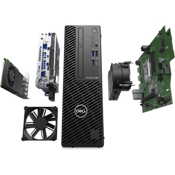 Dell Precision 3000 3460 Workstation - Core i7 14th Gen i7-14700 - vPro Technology - 16 GB - 512 GB SSD - Small Form Factor - Black - Image 7