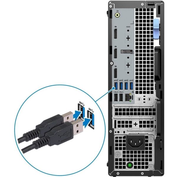 Dell Precision 3000 3460 Workstation - Core i7 14th Gen i7-14700 - vPro Technology - 16 GB - 512 GB SSD - Small Form Factor - Black - Image 10