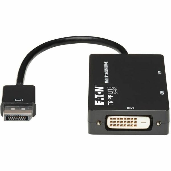 Eaton Tripp Lite Series DisplayPort to VGA/DVI/HDMI All-in-One Converter Adapter, DP ver 1.2, 4K 30 Hz HDMI - Image 2