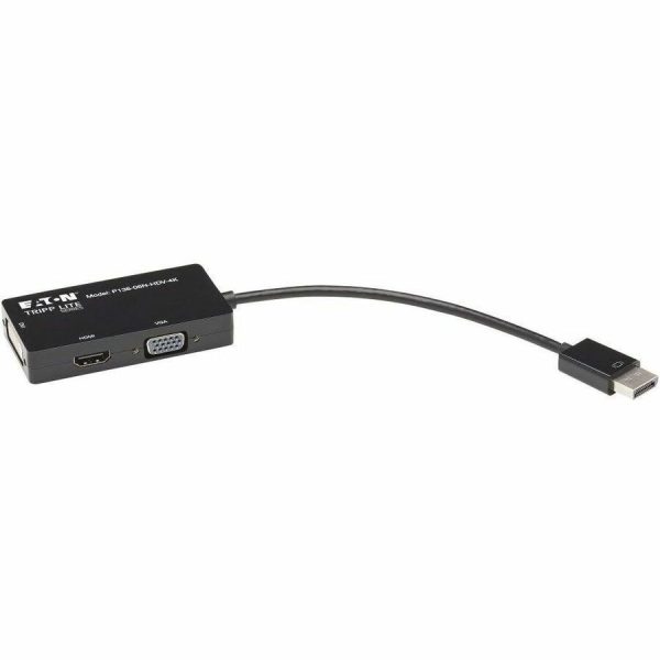 Eaton Tripp Lite Series DisplayPort to VGA/DVI/HDMI All-in-One Converter Adapter, DP ver 1.2, 4K 30 Hz HDMI - Image 5