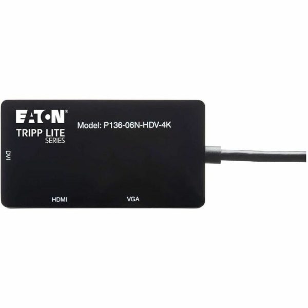 Eaton Tripp Lite Series DisplayPort to VGA/DVI/HDMI All-in-One Converter Adapter, DP ver 1.2, 4K 30 Hz HDMI - Image 7