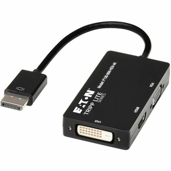 Eaton Tripp Lite Series DisplayPort to VGA/DVI/HDMI All-in-One Converter Adapter, DP ver 1.2, 4K 30 Hz HDMI - Image 8