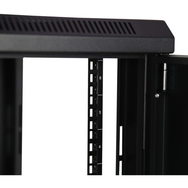 StarTech.com 2-Post 6U Wall Mount Network Cabinet, 19" Wall-Mounted Server Rack for Data / IT Equipment, Small Lockable Rack Enclosure - Image 5