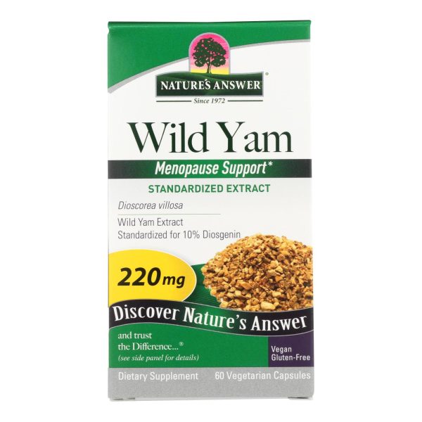 Nature's Answer - Wild Yam Root Extract - 60 Vegetarian Capsules - Image 2