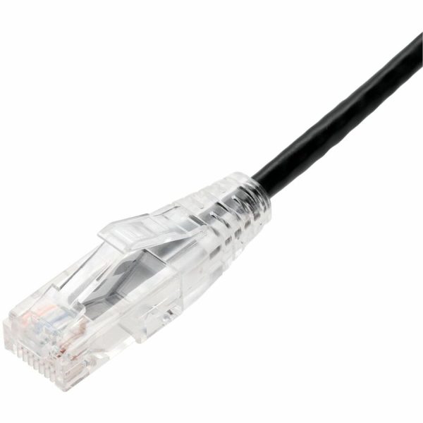 AddOn 20ft Black CAT 6 Slim PVC Ethernet Cable Snagless Clear-Claw RJ-45 M/M - Image 2
