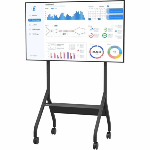 Peerless-AV® SmartMount® Flat Panel Cart for 43" to 75"+ Displays - Image 3