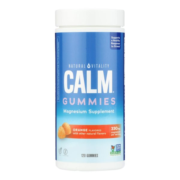 Natural Vitality - Calm Gum Magnesium Orng - 1 Each-120 CT